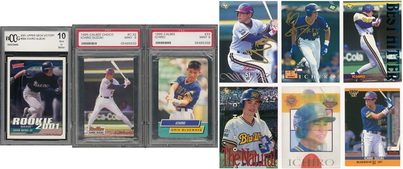 1993-2001 Japanese Brands Ichiro Suzuki Rookie Cards Collection (36)